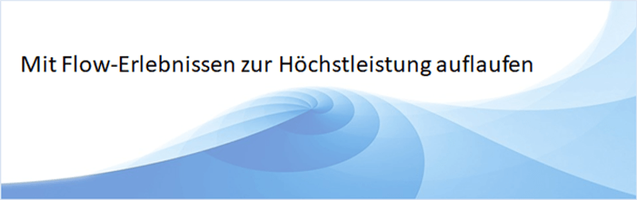 Das Flow-Erlebnis, So erreichen Sie höchste Leistungsfähigkeit